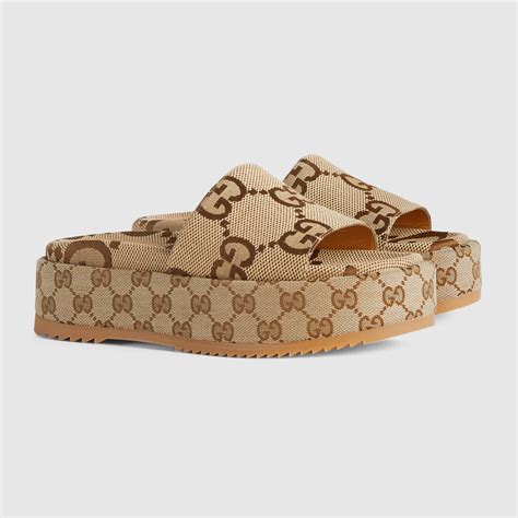 mules gucci femme plateforme|gucci slides women.